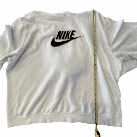 Nike men’s White Long Sleeve Hoodie Black/Gold Logo on front XL - Picture 10 of 12